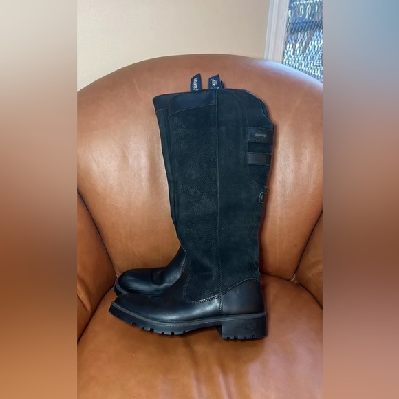 Dubarry of Ireland Clare Gore-tex Leather Womens 8  39 EU Black Country Boots - Picture 2 of 8